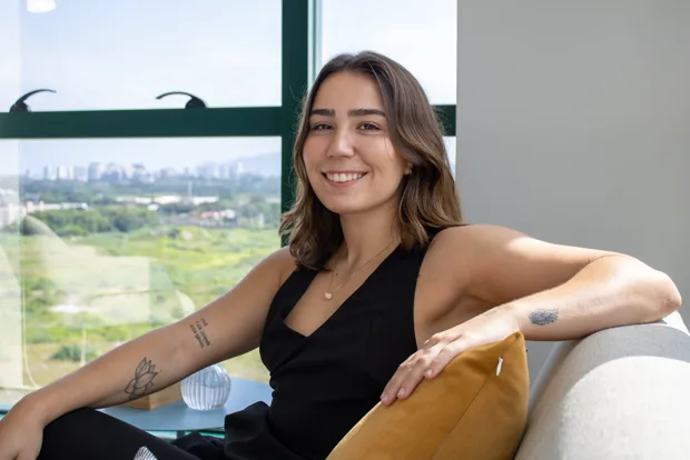 Retrato da Renata, nutricionista e personal trainer